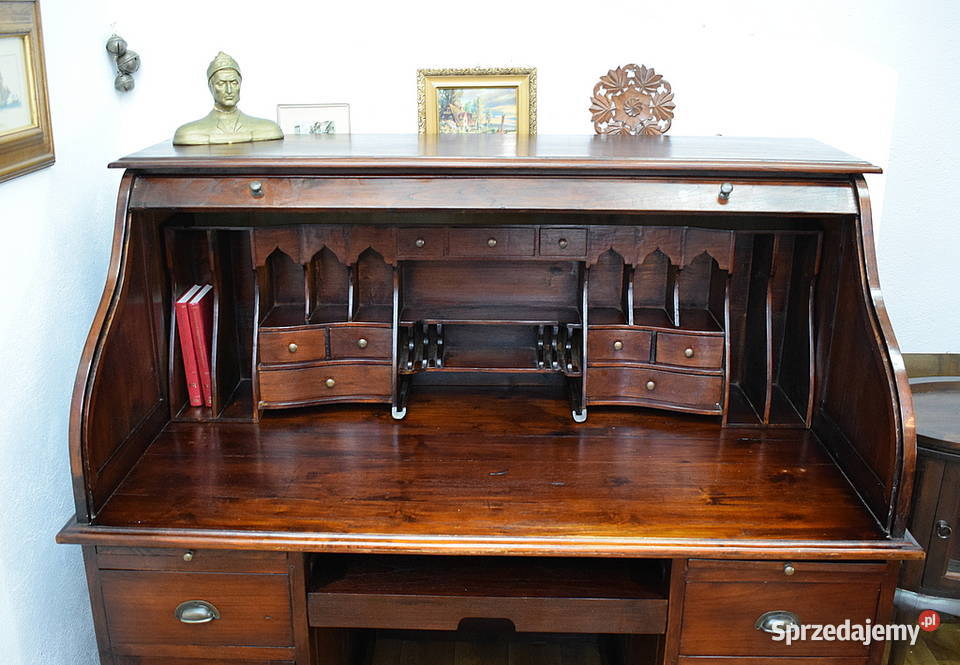 DUŻA SOLIDNA SEKRETERA Z ROLETĄ BIURKO dolnośląskie Świdnica sprzedam