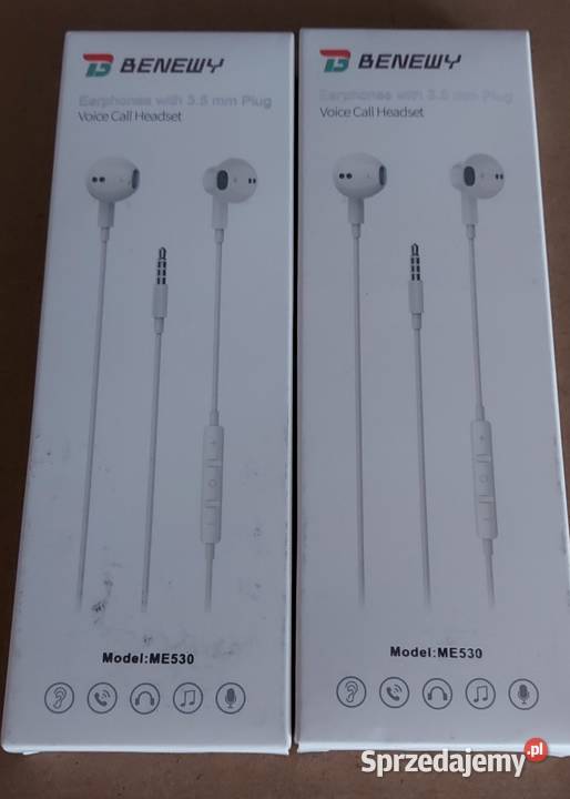 Magnetyczne przewodowe słuchawki douszne BENEWY