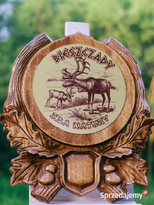 Pamiątka z Bieszczad Rzeźbiona deska Jasienica Rosielna