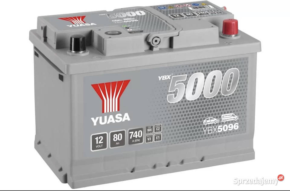 Akumulator Yuasa Silver 12V 80Ah 740A DARMOWA Akumulatory Płock sprzedam