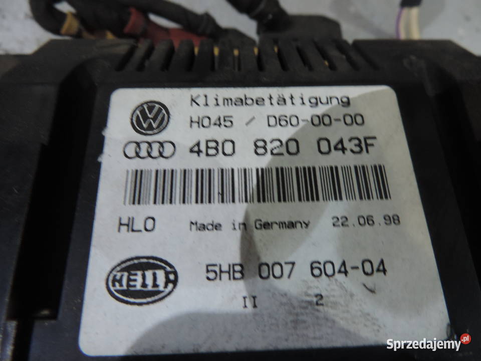 Audi A6 C5 Panel Sterowania Nawiewem 8B0820043F Nowy Sącz sprzedam