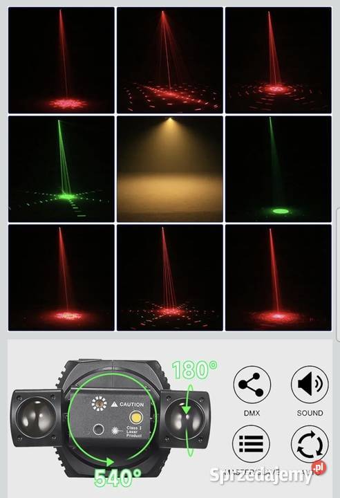Światło dyskotekowe stroboskop Audio