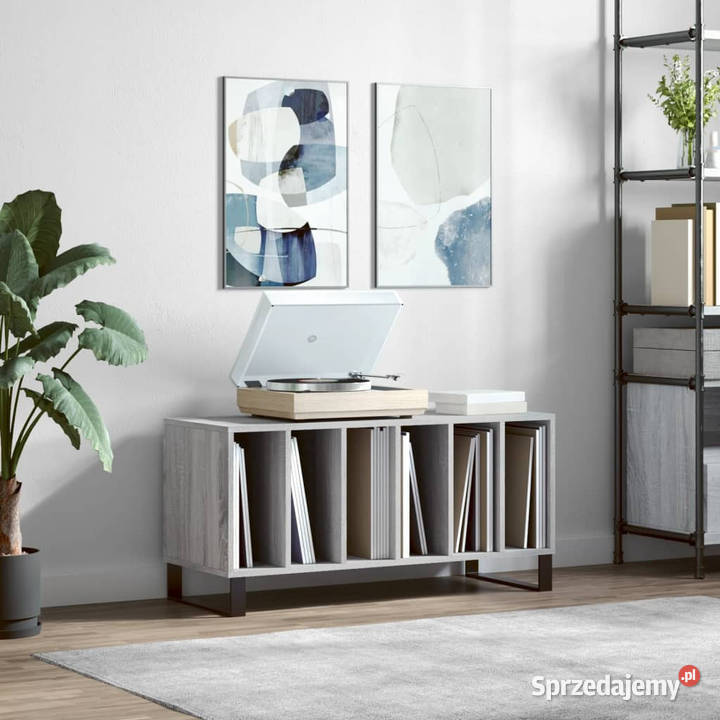 Szafka na płyty szary dąb sonoma 100x38x48