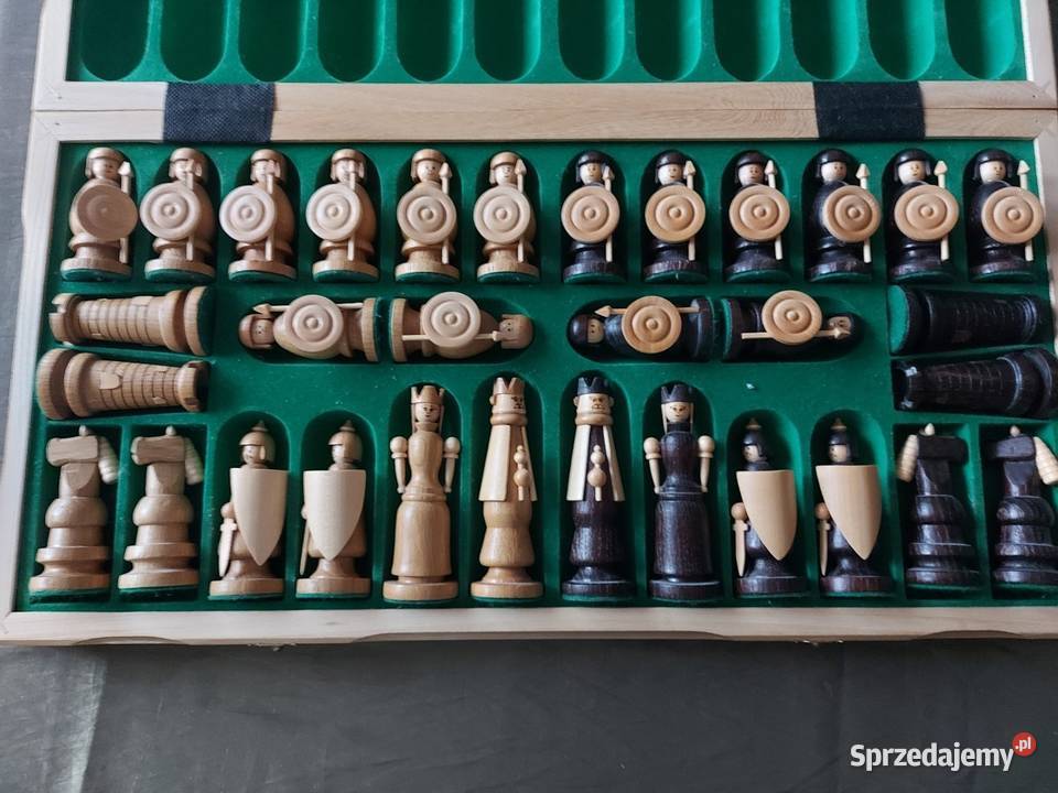 Wielkie szachy drewniane 56x56
