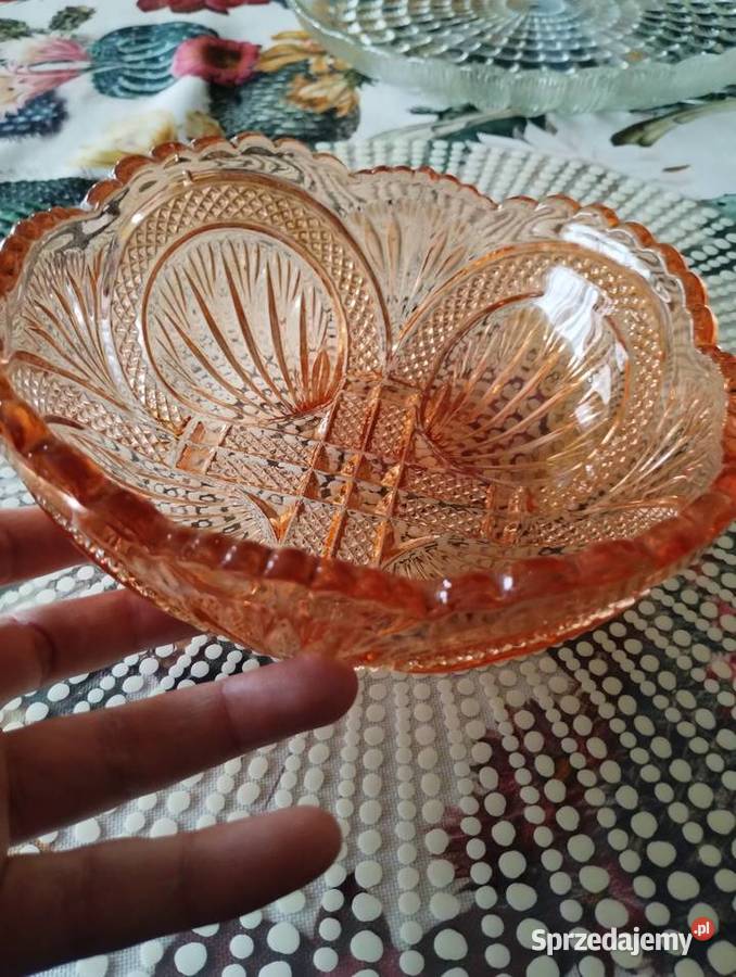 PRL salaterka misa Verre Brilliant Ząbkowice Łódź