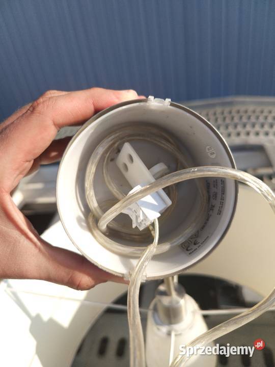 Lampa wisząca HAJFA 60 biały abażur stelaż biały