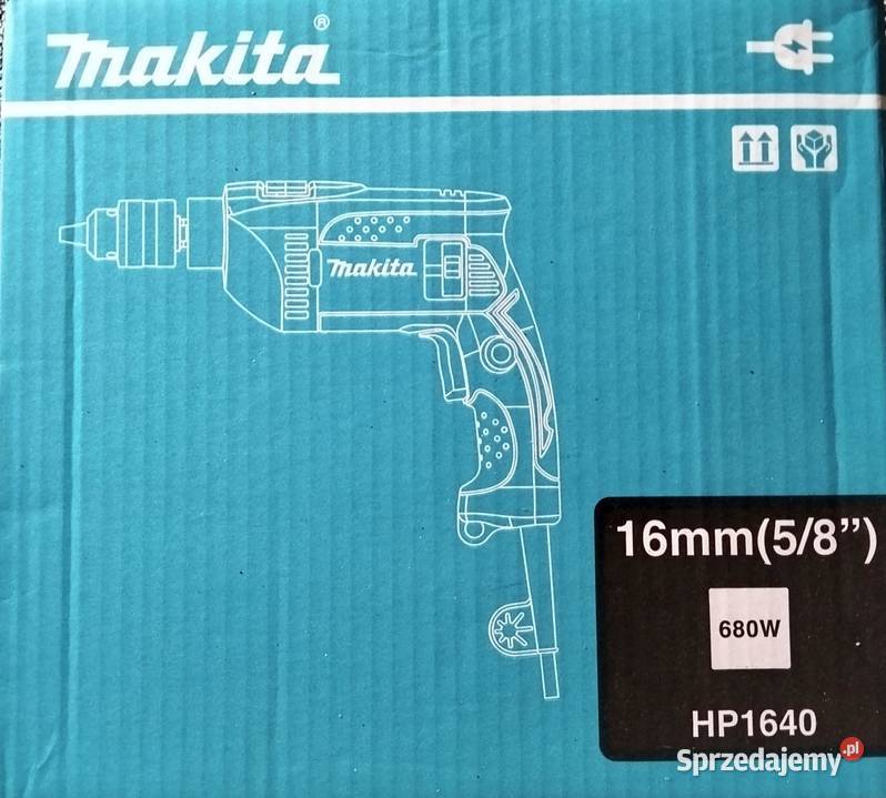 Wiertarka Makita HP1640 Nowa 680W uchwyt 13mm