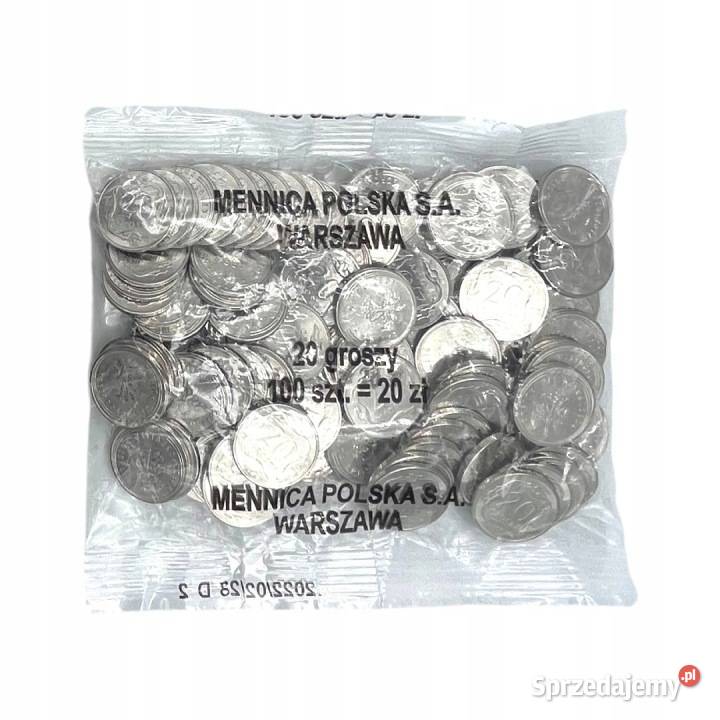 20 groszy gr 2022 MW Kolekcjonerski woreczek Warszawa