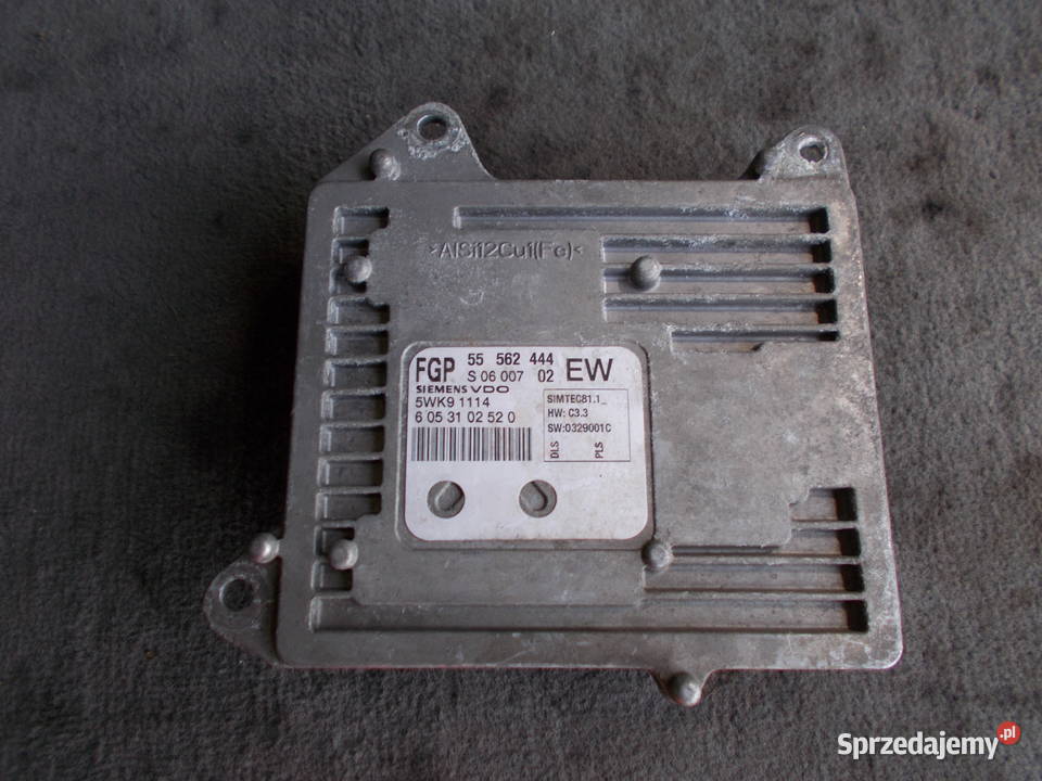 opel ZAFIRA B 22 16V komputer sterownik silnika Zamość