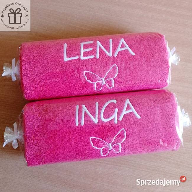 Ręcznik z IMIENIEM haft UKRAINKI UKRAIŃCA serce Toruń