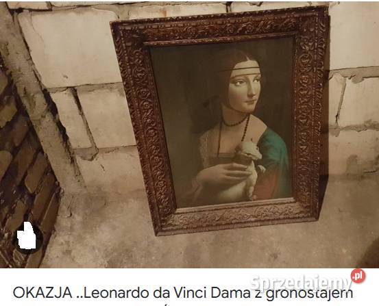 OKAZJA Leonardo da Vinci Dama z gronostajem olej Malarstwo Szklarska Poręba sprzedam