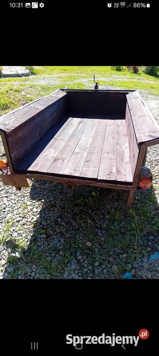 Przyczepka do traktora z hamulcem sprzedam