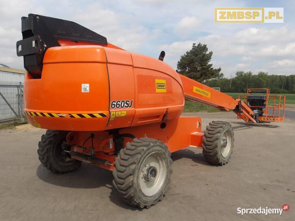 Podnośnik koszowy teleskopowy 22m JLG 660SJ 4x4 wielkopolskie Pleszew