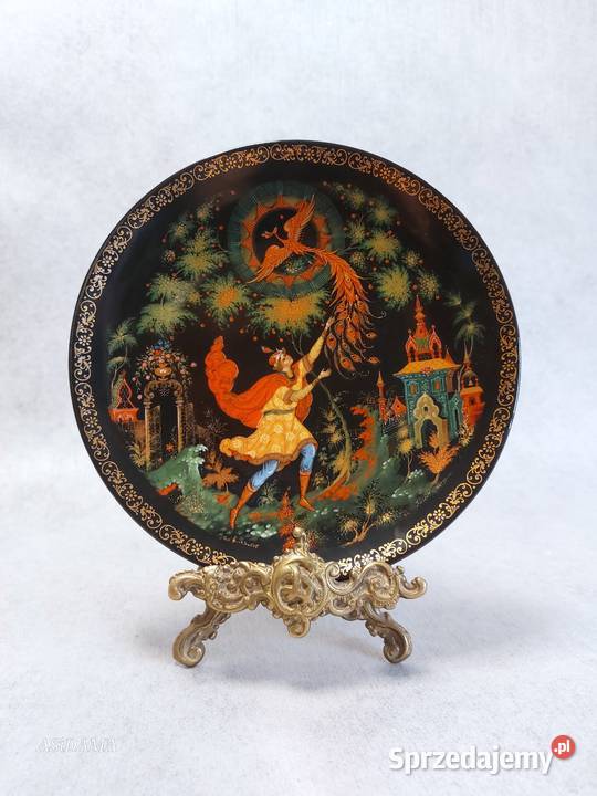 PORCELANOWY KOLEKCJONERSKI TALERZ Lomonosov zachodniopomorskie Dobrzany