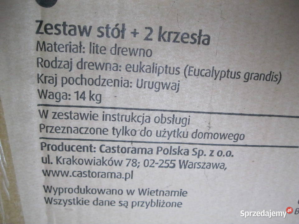 Zestaw mebli ogrodowych Biała Błotna