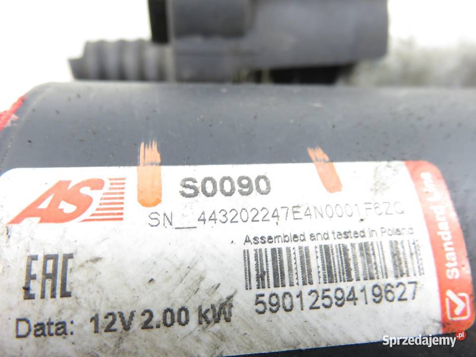 ROZRUSZNIK VW GOLF V 19 TDI PD 105 S0090 Układ elektryczny, zapłon