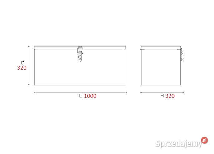 Skrzynia narzędziowa aluminiowa Daken B76 łódzkie Godzianów sprzedam