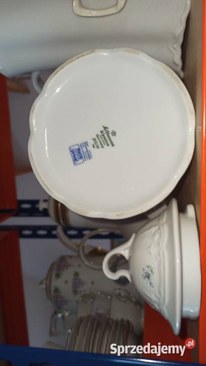 Dzbanek Seltmann Weiden Germany Biały niebieskie Porcelana i szkło Gdańsk sprzedam