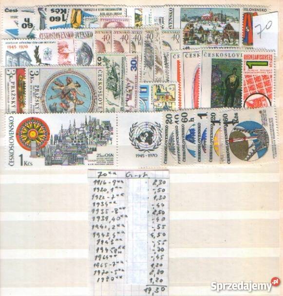Zn Czechosłowacja z rocznika 1970 Gliwice sprzedam