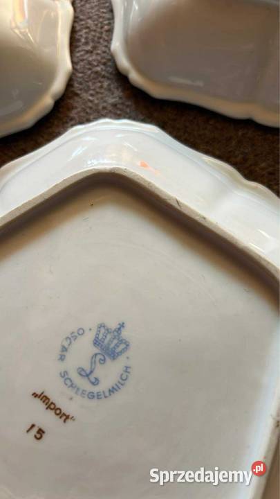 Patera Oskar Schlegelmilch Bordowa Import Porcelana i szkło Gdańsk