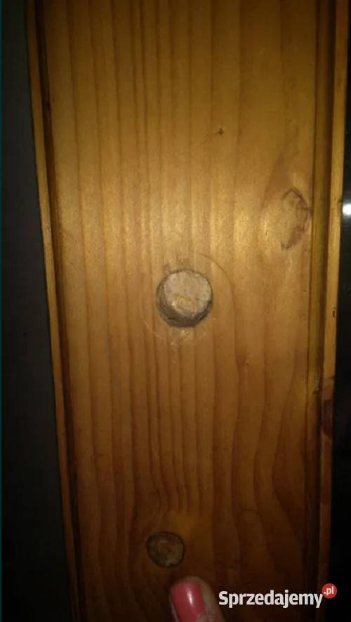 Lustro drewniana rama vintage prl Sosnowiec