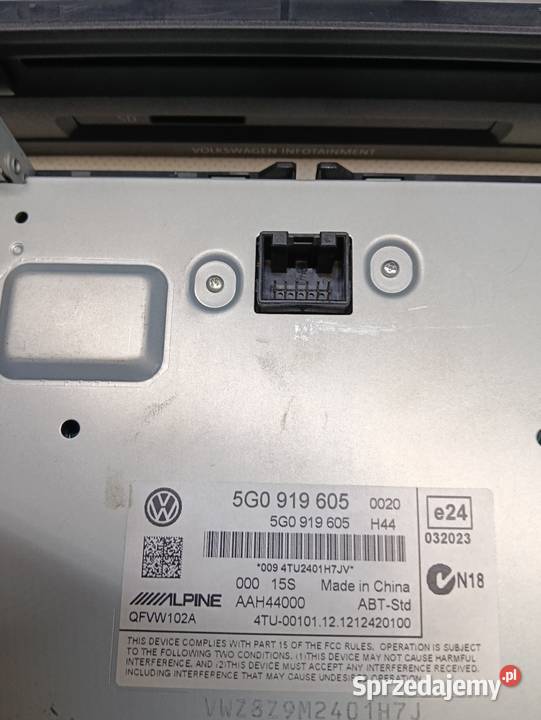 Radio golf 7 nawigacja Jednorożec sprzedam