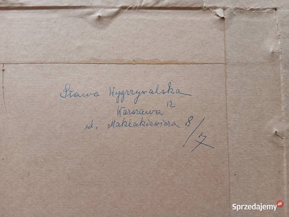 Stary obraz Sława Mldner Wygrzywalska dom mazowieckie Warszawa