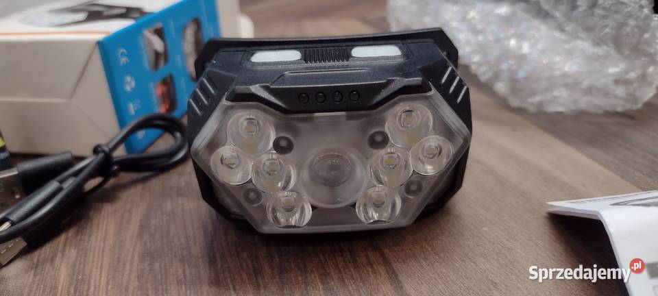 Lampka 2000 Lumen latarka czołowa czołówka 9 LED