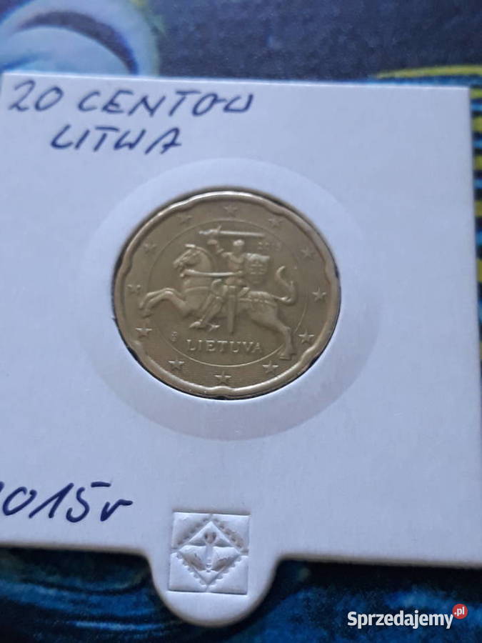 20 Eurocentów Litwa 2015 r Numizmatyka wielkopolskie Konin