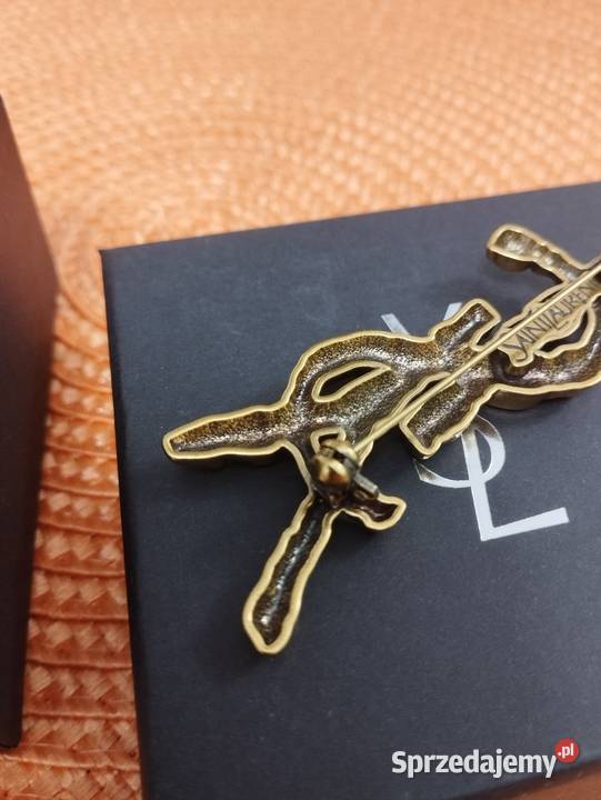 Używana broszka YSL Saint Laurent Paris w Broszki Warszawa