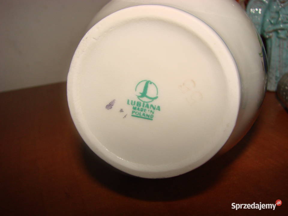 Lubiana wzór kaszubski wazon PRL Pruszcz Gdański