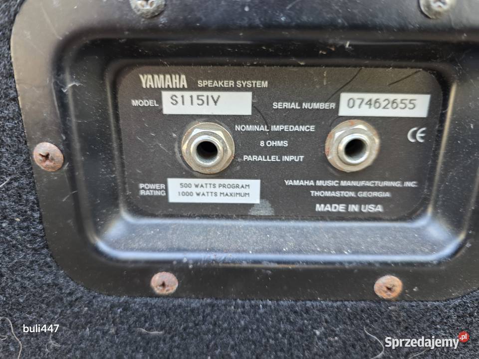yamaha s115iv 500w śląskie