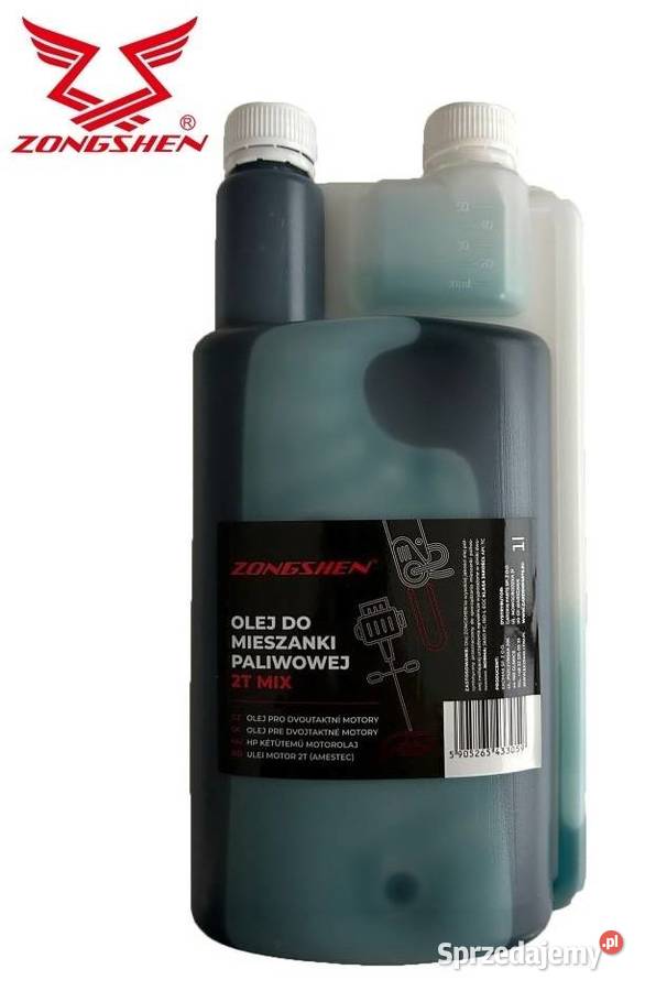 Olej 2T Zongshen 1L z dozownikiem do kos pilarek Pozostałe