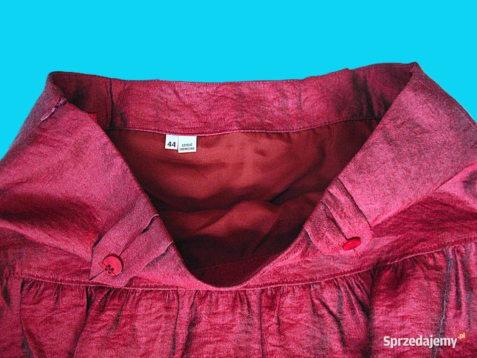 Spódnica Midi 44 2XL Obwód pasa 82 czerwony Siedlce