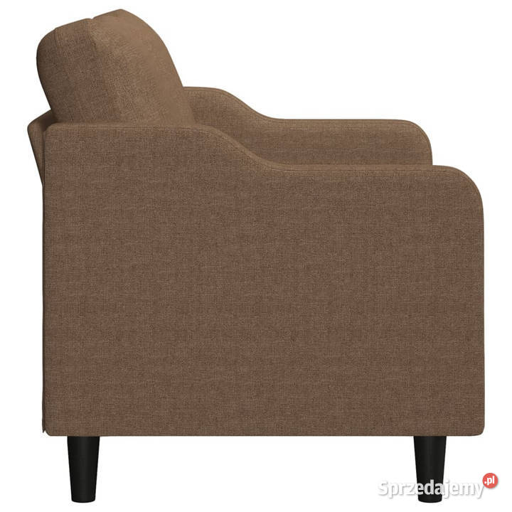 Sofa 2osobowa brązowa 120 tapicerowana tkaniną Warszawa