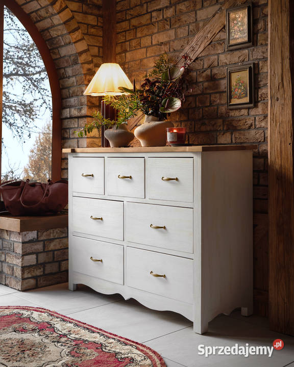 Biała komoda ludwikowska LUD 02 90cm małopolskie