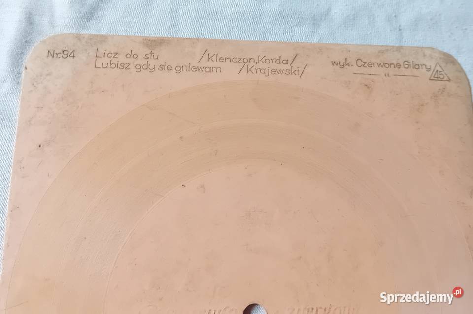 Pocztówka dźwiękowa czerwone gitary Licz do stu Koźminek