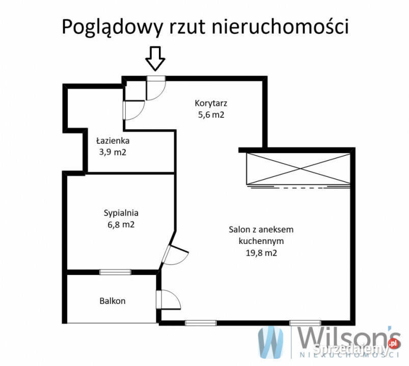 Mieszkanie Warszawa Strumykowa 36m2 2pokojowe