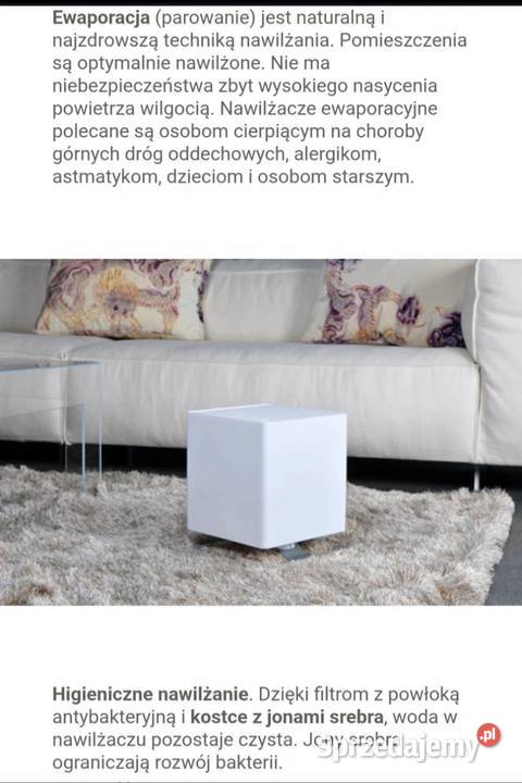 Nawilżacz ewaporacyjny Stadler Form Oskar Kielce