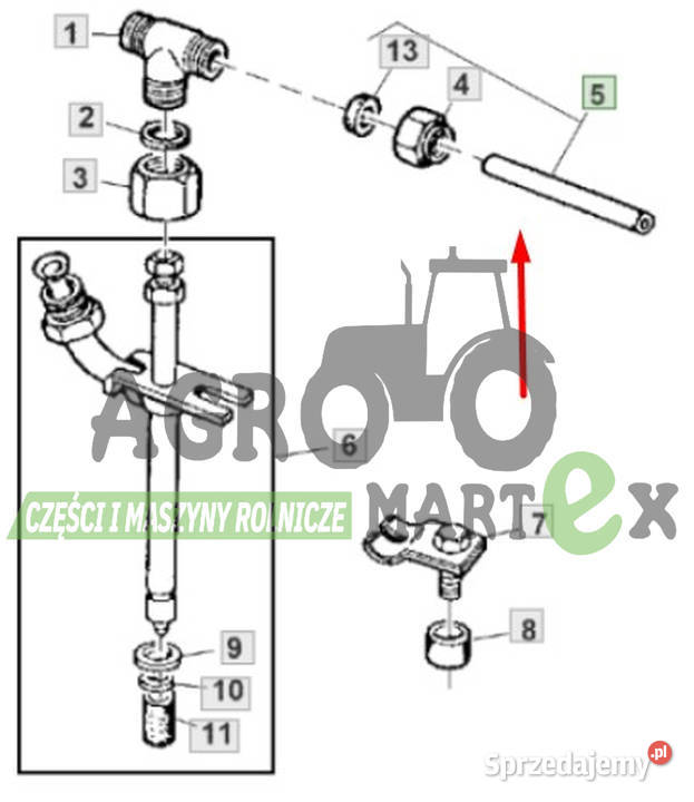 RE68748 R66090 RURKA JD Pozostałe Wichrów