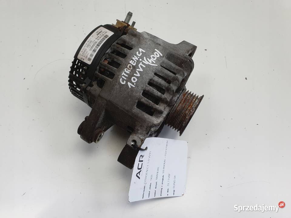 Citroen C1 I 10 12V ALTERNATOR 270600Q120 70A lubelskie Janów sprzedam
