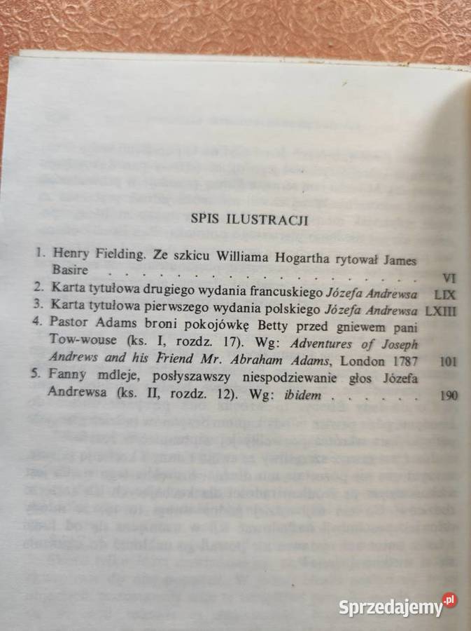 Dzieje przygód Józefa Andrewsa i jego Rok wydania 0 Kielce sprzedam