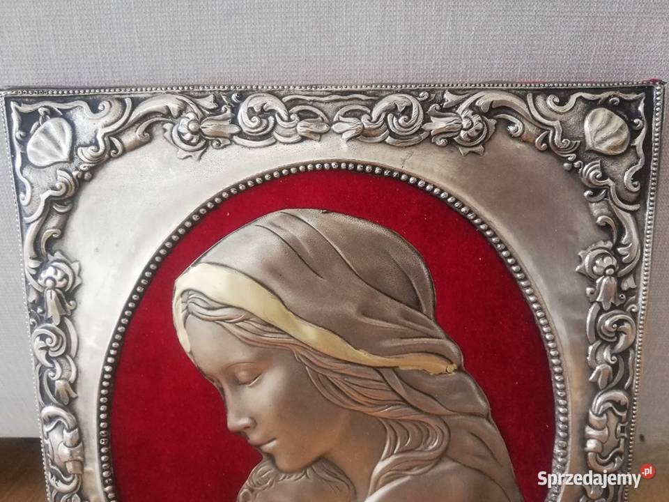 Piękna Ikona Matka Boska Karmiąca Łódź