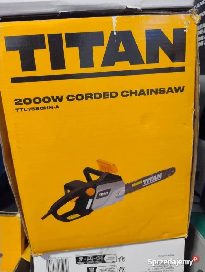 Piła łańcuchowa elektryczna Titan Oregon Piły, pilarki i wyrzynarki Bielkówko