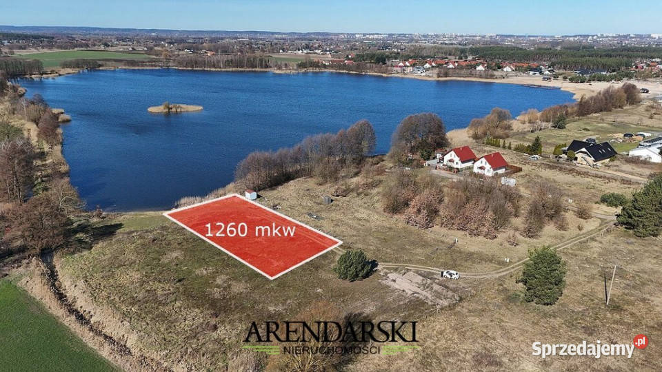 WYJĄTKOWA DZIAŁKA Z DOSTĘPEM DO JEZIORAKARNIN utwardzona