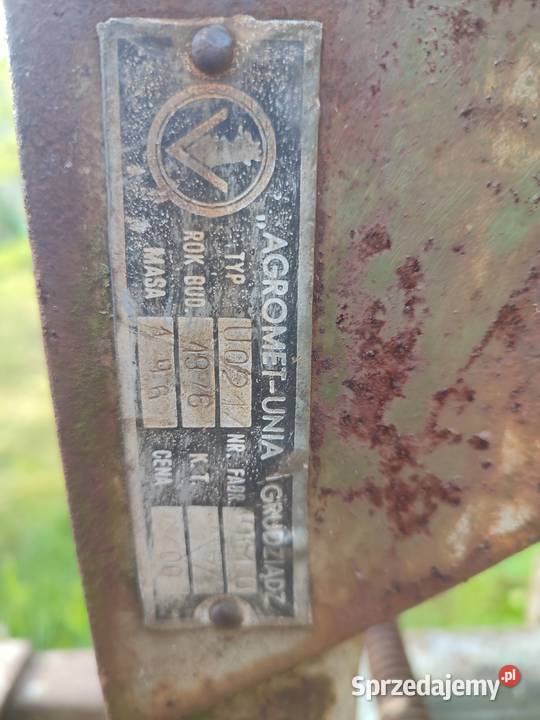 Pług dwu skibowy unia Kluki