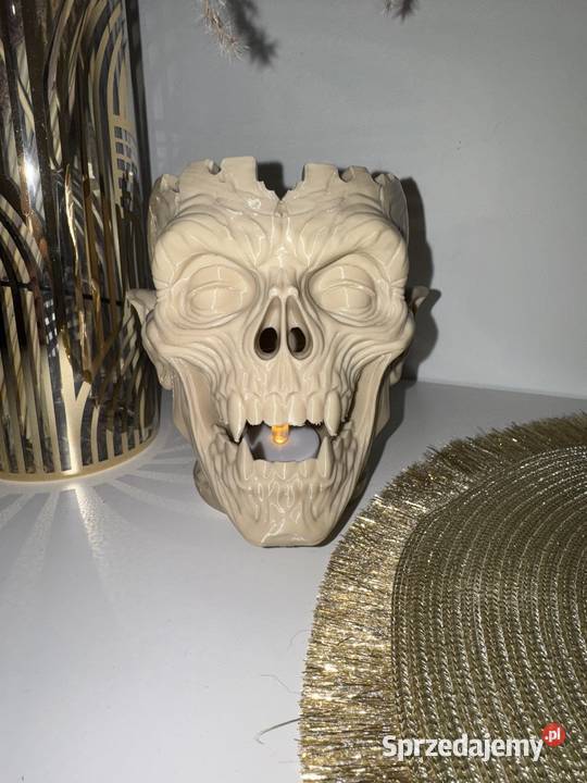 Dekoracja Halloween świecznik w kształcie Halloween mazowieckie Warszawa sprzedam
