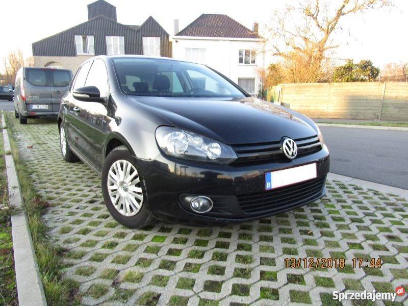 Czarny vw golf 6 z Belgii 2011 185 jeden światła przeciwmgielne sprzedam