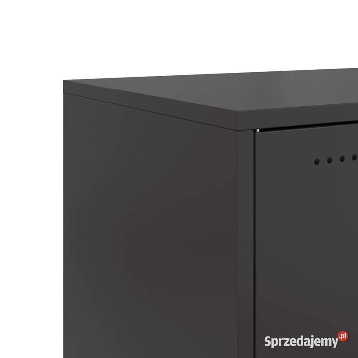 Szafka nocna czarna 36x39x78 stal WM846566 Warszawa