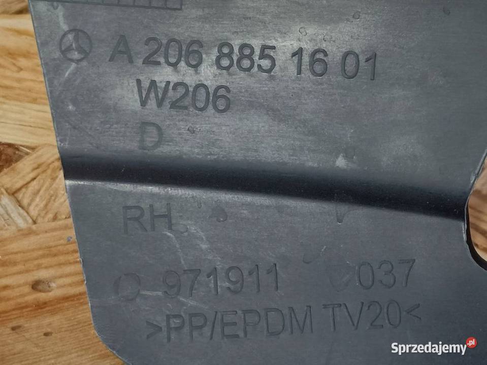 MERCEDES W206 21 ŚLIZG MOCOWANIE ZDERZAKA PRAWY Pleszew sprzedam